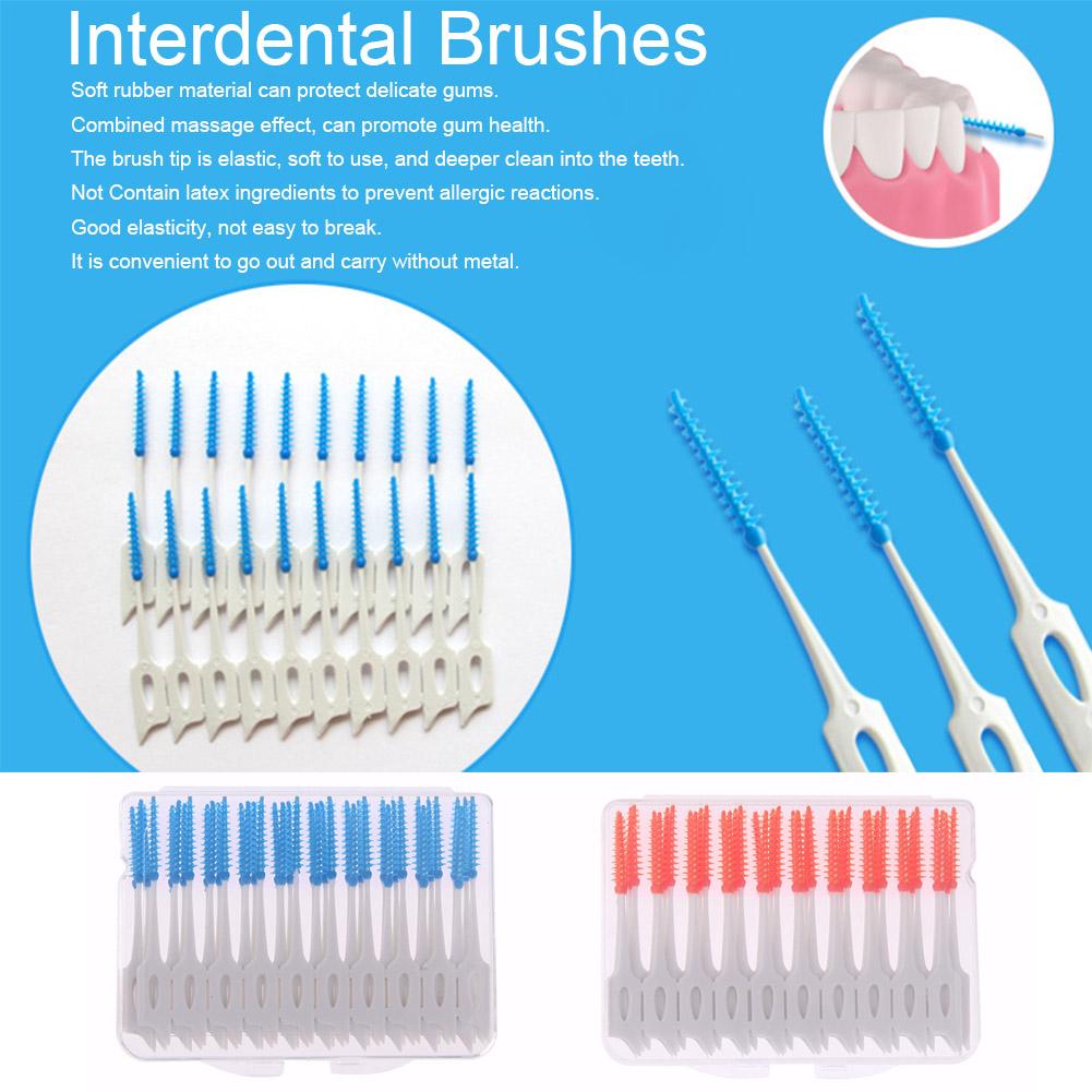 Teeth Whitening Brush - 40 Chiếc Bàn Chải Kẽ Răng