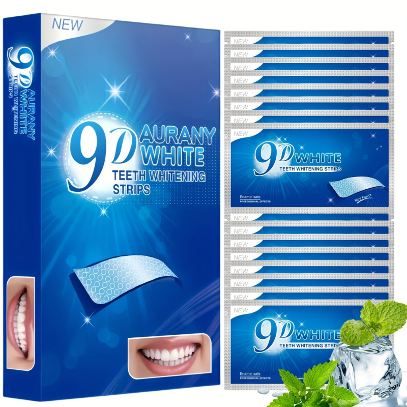Teeth Whitening Gel Peroxide - 21 Pairs of 9D Aurany White