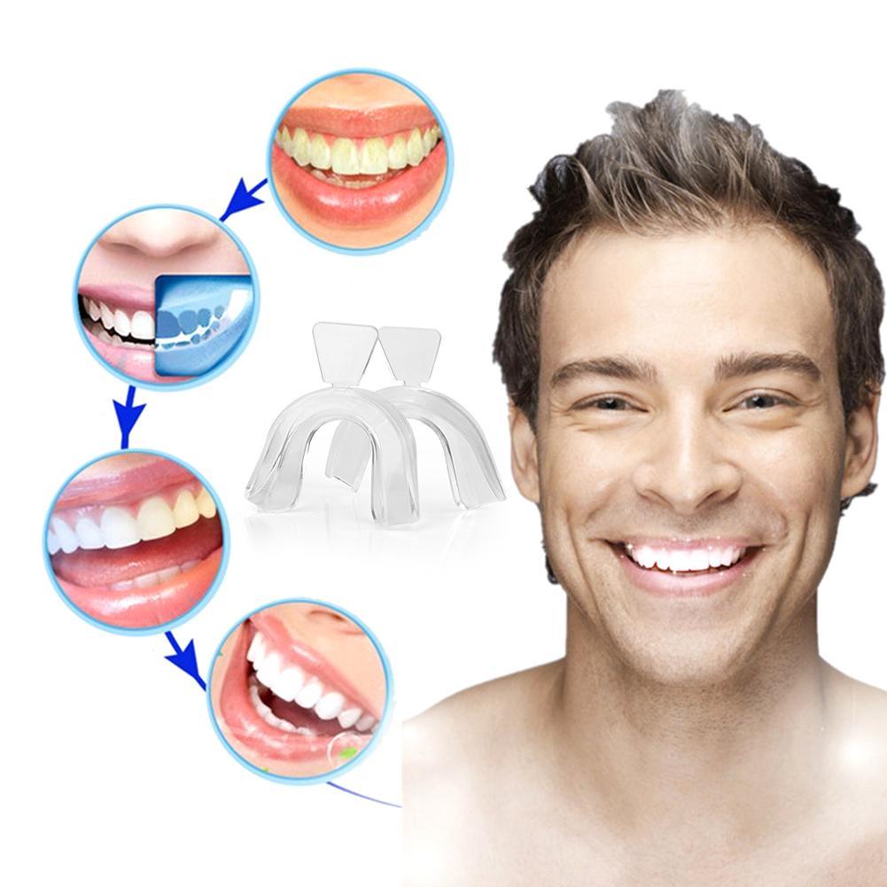 Teeth Whitening With Trays - Silicone Mouth Guard Orthodontic Braces Teeth