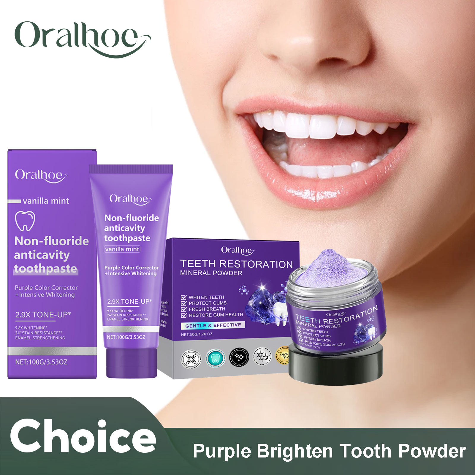 Teeth Whitening Zimba - Teeth Restoration Mineral Powder Teeth Whitening