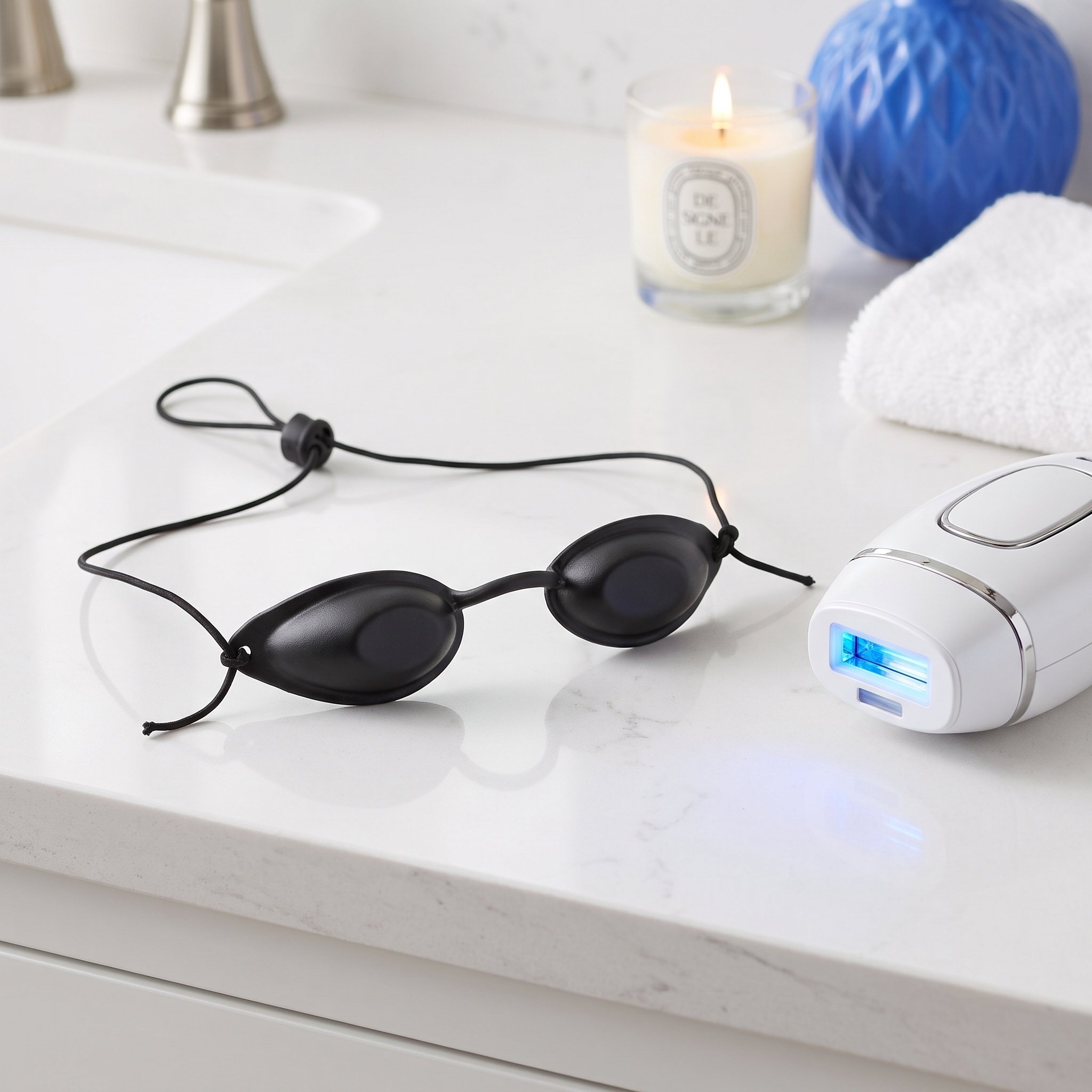 Teeth Whitening Uv Light - Safety Goggles Eye Patch Red Blue