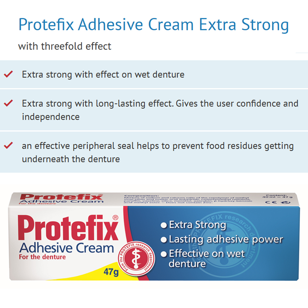 Protefix Adhesive Cream For De - đánh giá và giá Teeth Whitening Paste
