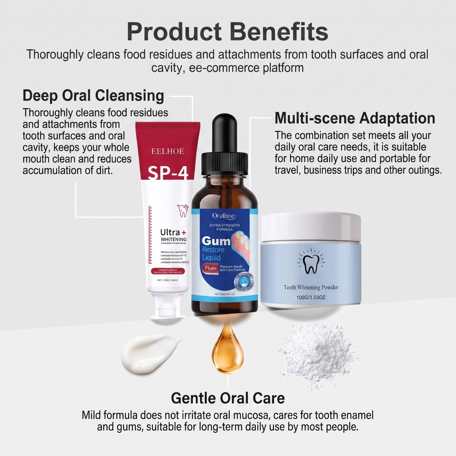 Oral Care Combo Set Whitening  - đánh giá và giá Teeth Whitening Zimba