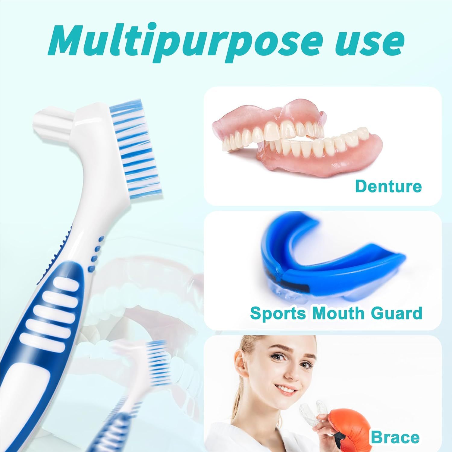 4/24Pcs Denture Brush Set for  - đánh giá và giá Teeth Whitening Brush
