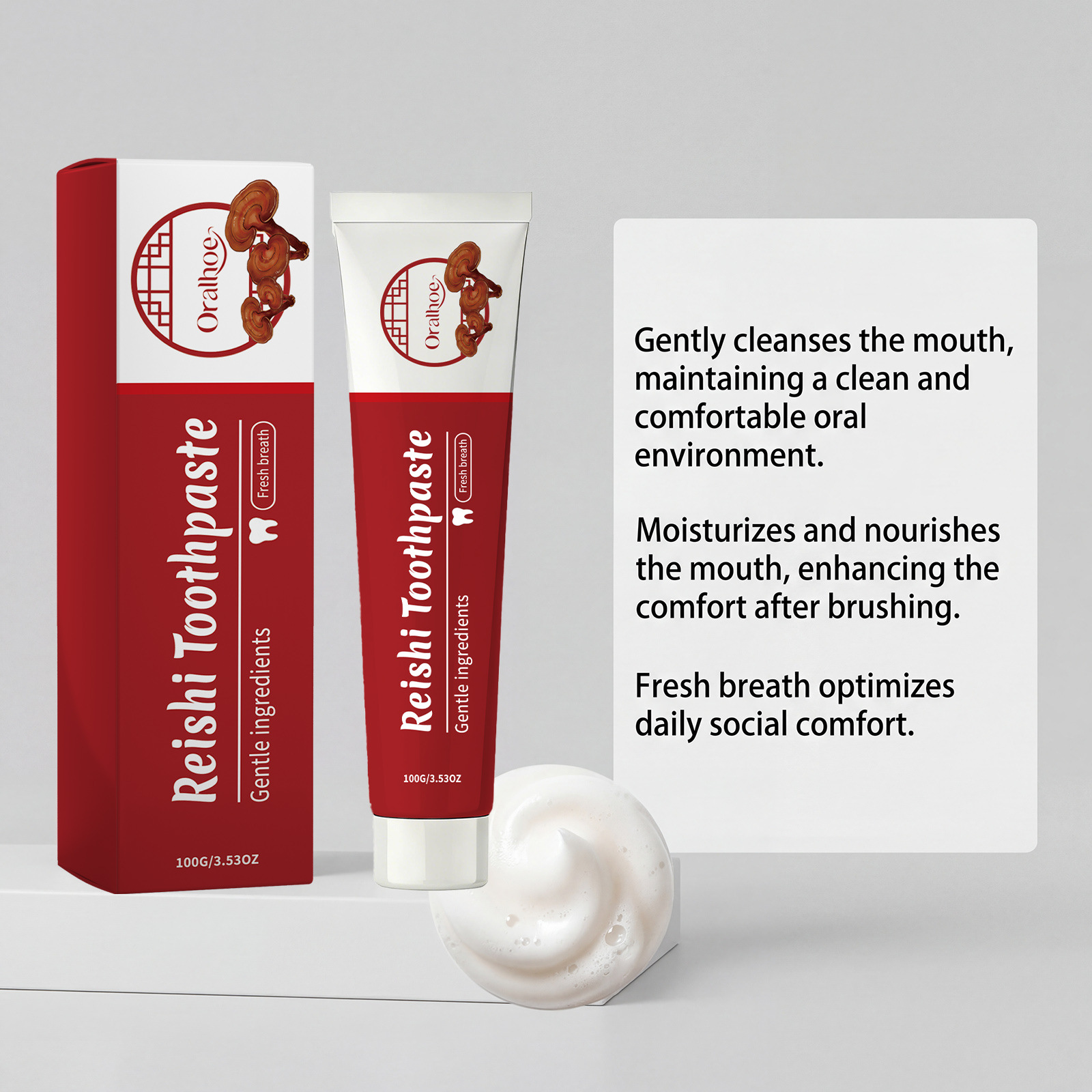 Lingzhi Herbal Toothpaste Teet - đánh giá và giá Teeth Whitening Paste