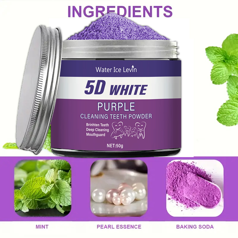 Purple Teeth Whitening Powder, - đánh giá và giá Teeth Whitening Zimba